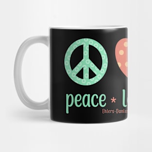 Peace Love Hope Ehlers Danlos Awareness Mug